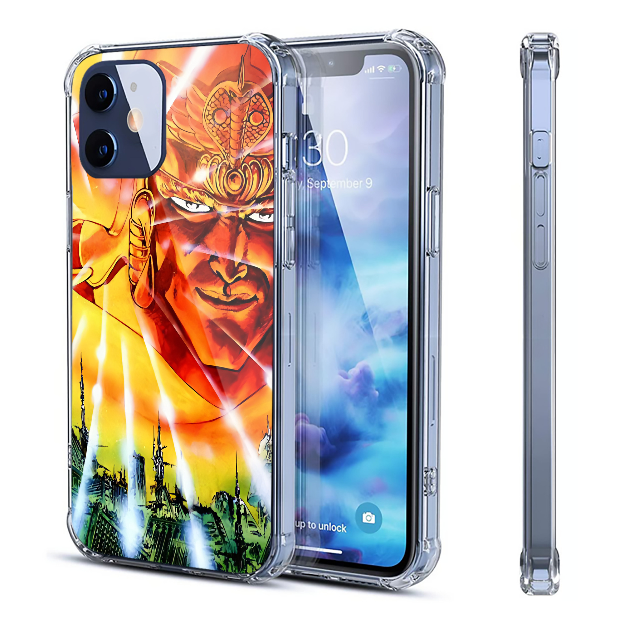（画像用） 北斗の拳 Fist of the North Star 【iPhone 12シリーズ対応】透明スマホケース（クリアソフトケース）